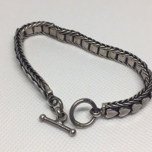 Sterling Silver Heart Bracelet- .925 Silver